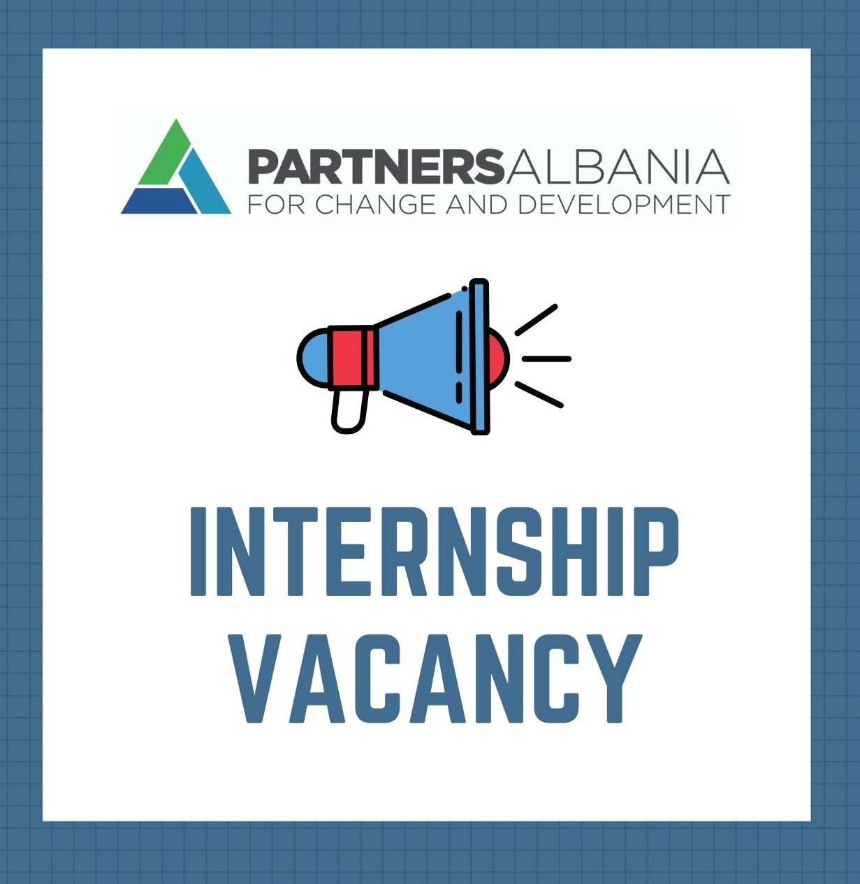 INTERNSHIP VACANCY – Partners Albania for Change and Development